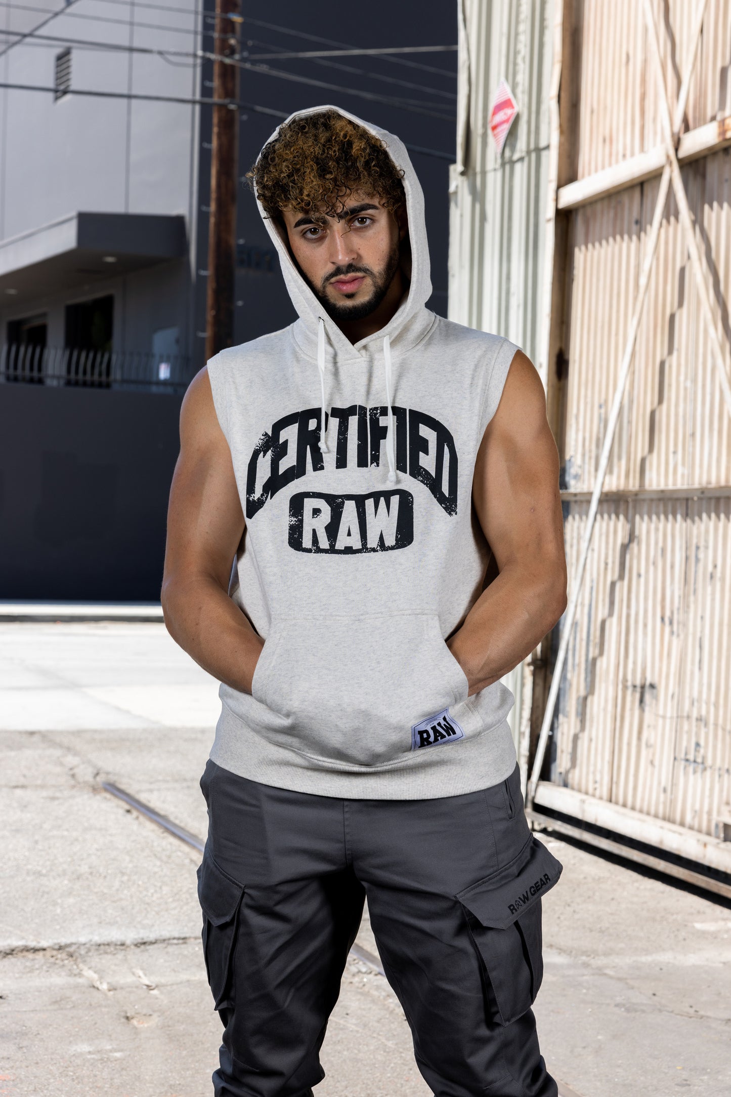 Certified Raw Sleeveless Hoodie