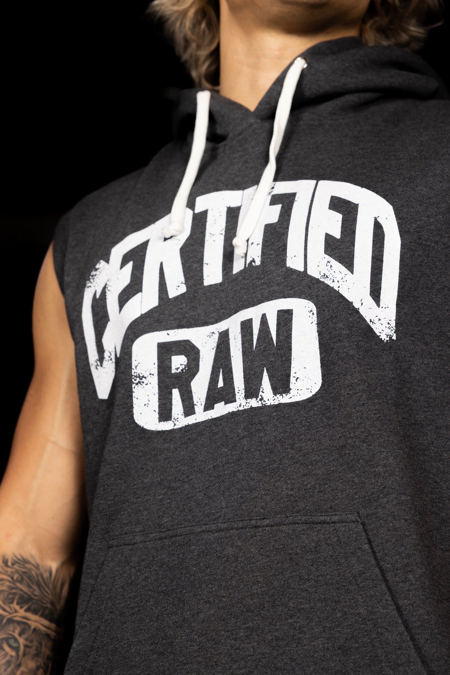 Certified Raw Sleeveless Hoodie