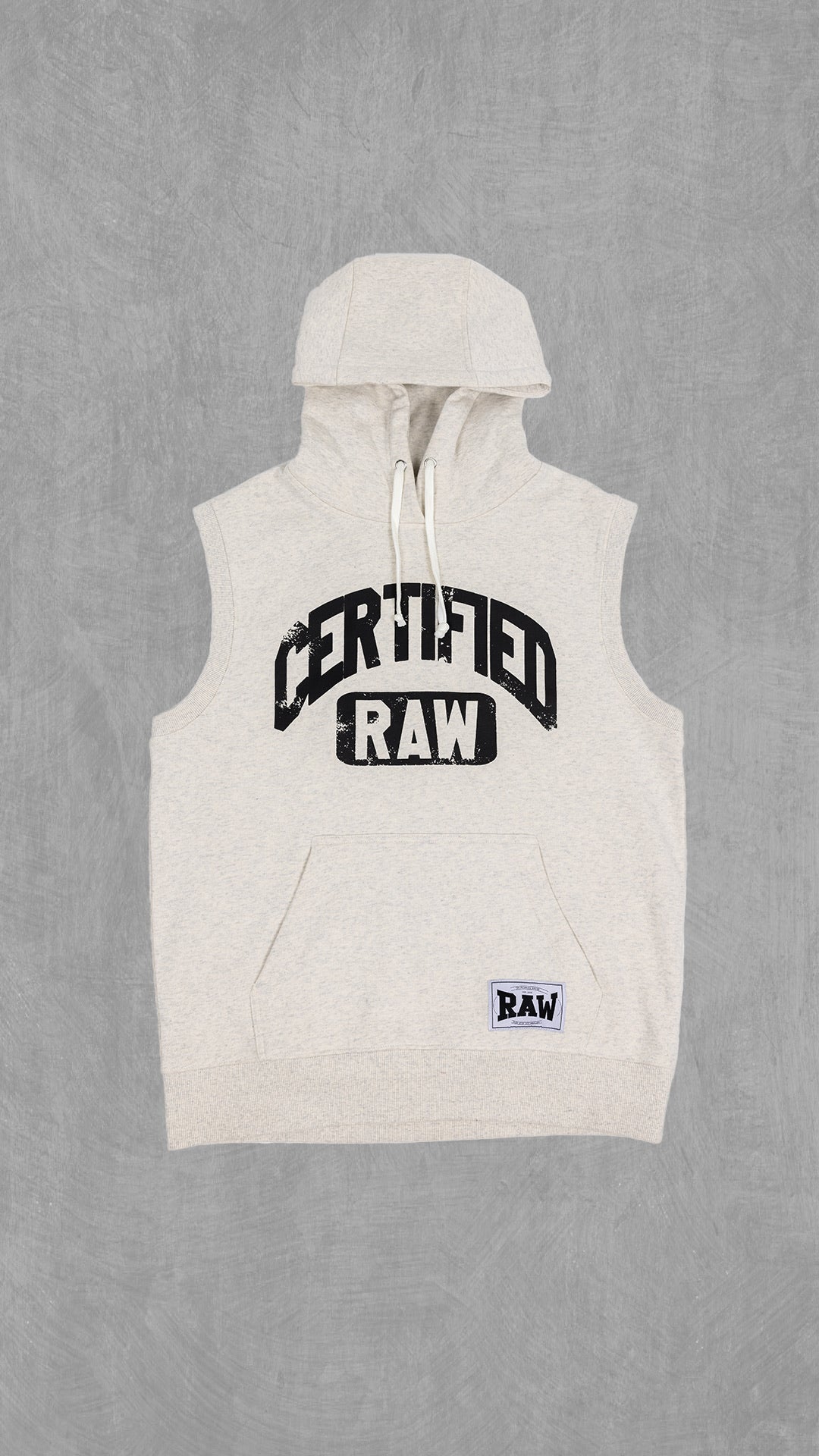 Certified Raw Sleeveless Hoodie