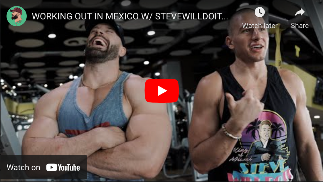 WORKING OUT IN MEXICO W/ STEVEWILLDOIT...
