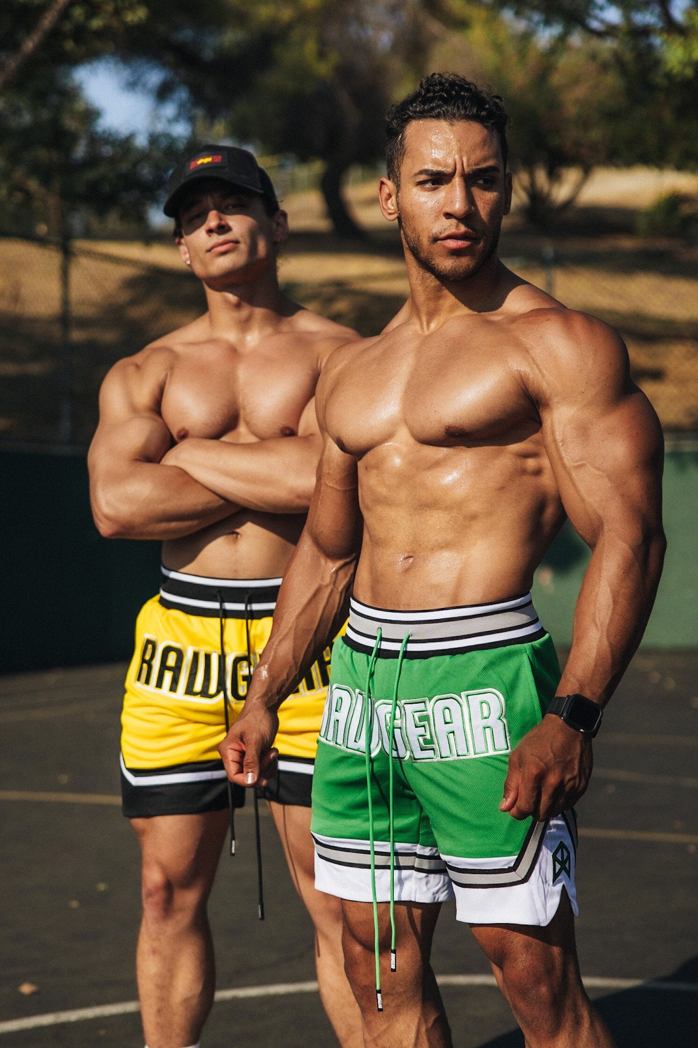 Rawgear Front Embroidery Basketball Shorts